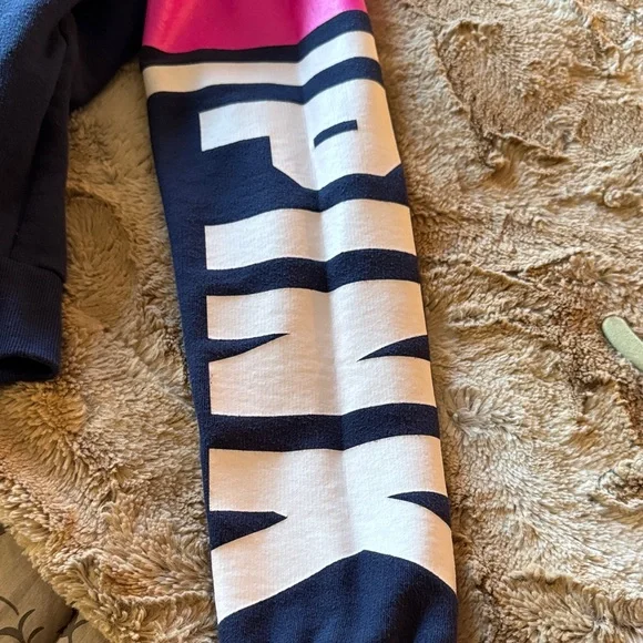 Victoria’s Secret PINK Zip-Up Hoodie – Navy Blue, Size M - Picture 7 of 7